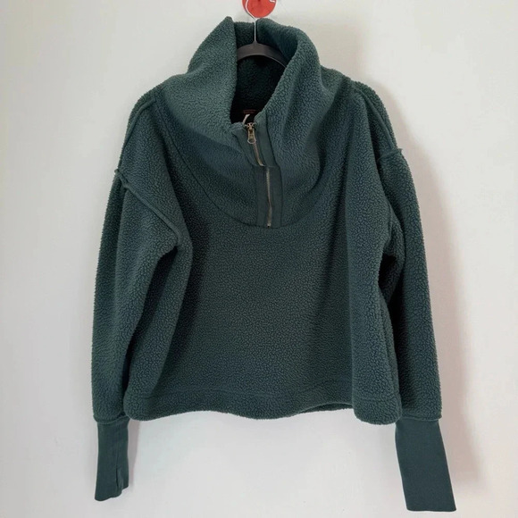 FREE PEOPLE poppy pullover in forest pine size L - Picture 2 of 13